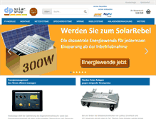 Tablet Screenshot of dp-solar-shop.de
